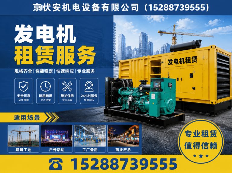 陇南发电机租赁展示图